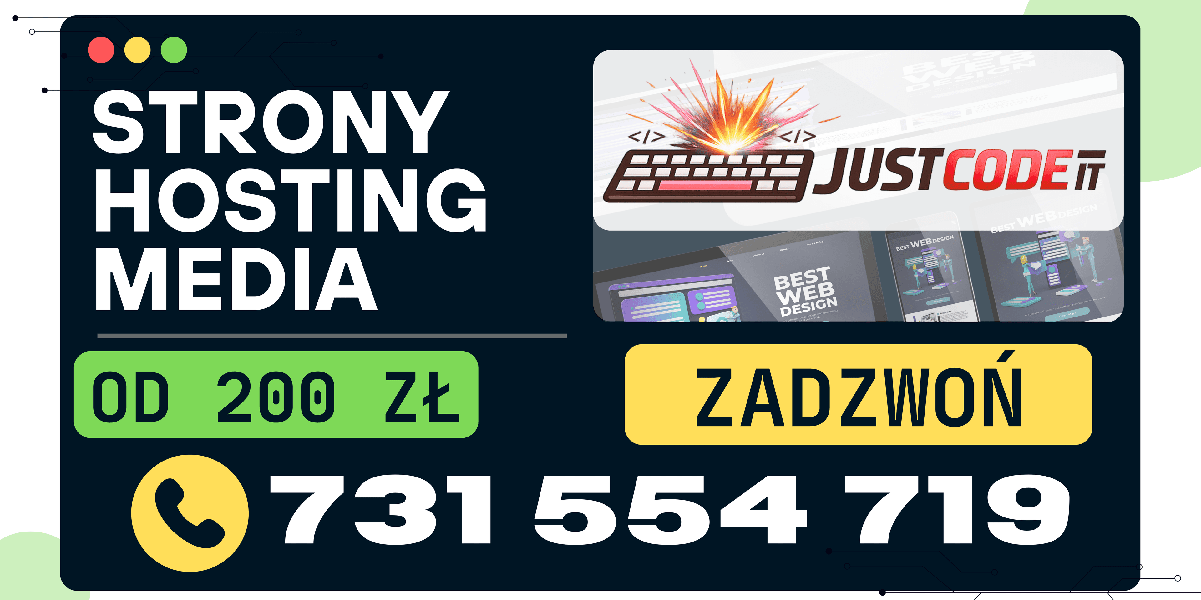 Naklejka reklamowa JustCodeIT